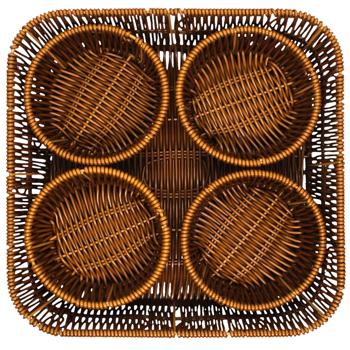 Set Wicker Fruit Bowl 5 items 24*24*4cm - buy, prices for Tavria V - photo 2