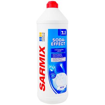 Засіб для миття посуду Sarmix Сода Ефект 900мл - купити, ціни на Cупермаркет "Харків" - фото 1