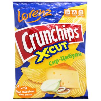 Чипси Lorenz Crunchips X-Cut сир-цибуля 110г