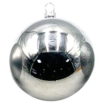 Silver Plastic Christmas Tree Ball 7cm in assortment - buy, prices for - photo 4