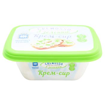 Крем-сыр Молочная Гильдия Cremosso с зеленью 60% 150г - купить, цены на ЕКО Маркет - фото 1