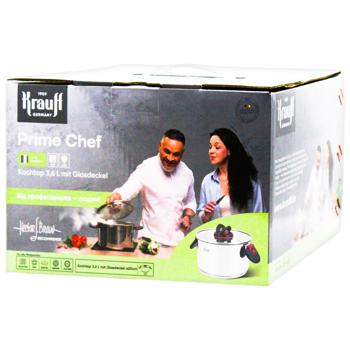 Каструля Krauff Prime Chef з кришкою 20см 3,6л
