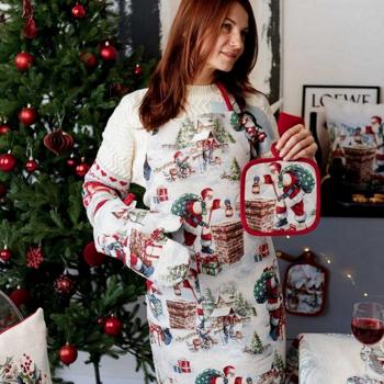 Provence Snowy Winter Santa Tapestry Potholder 20*20cm - buy, prices for - photo 4