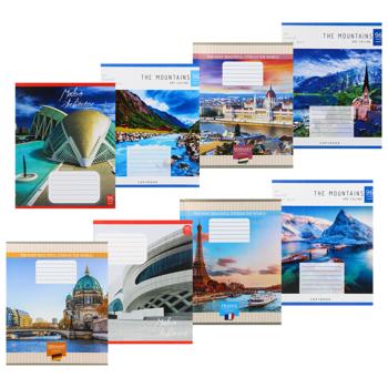 Тетрадь Leader в линию 96 листов в ассортименте - купить, цены на ULTRAMARKET - фото 1