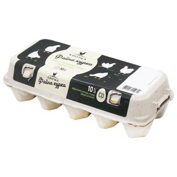 Яйца куриные Наседка Файная Курица С0 10шт - купить, цены на За Раз - фото 1