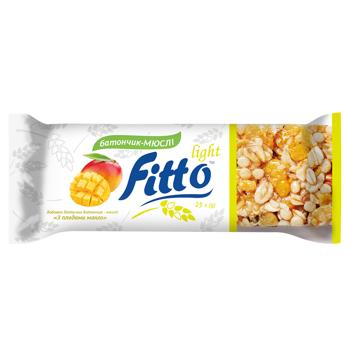 Fitto Light Cereal Bar with Mango Fruit 25g - buy, prices for Epicentr FOOD - photo 1