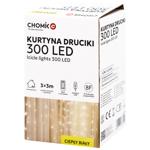 Гірлянда електрична Chomik 300L теплий-білий 3*3м