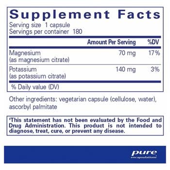 Pure Encapsulations Potassium Magnesium Citrate 180 capsules - buy, prices for - photo 2