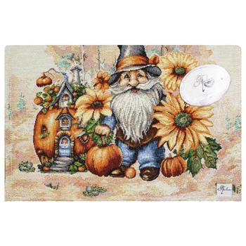 Provence Pumpkin Gnomes Tapestry Tablecloth 35*100cm - buy, prices for MegaMarket - photo 1