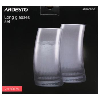 Ardesto Graphite Tall Glass Set 2pcs 500ml - buy, prices for - photo 4