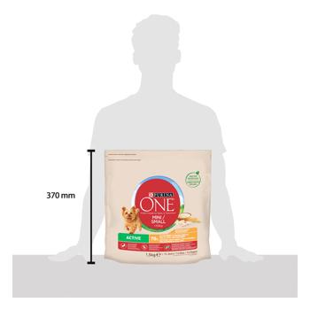 Корм сухий Purina One Active з куркою та рисом для активних собак малих порід 1,5кг - купити, ціни на MasterZoo - фото 2