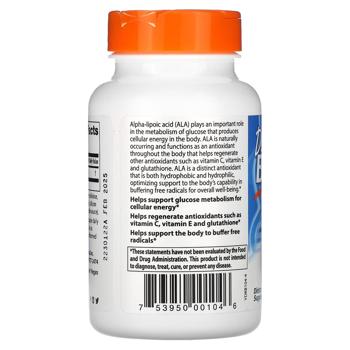 Doctor's Best Alpha-Lipoic Acid 150mg 120 capsules - buy, prices for Biotus - photo 3