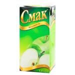 Сок Смак яблочный восстановленный осветленный 1л