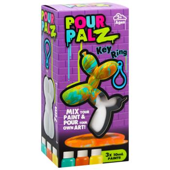 Pour Palz Balloon Dog Fluid Art Keychain Creative Set - buy, prices for MegaMarket - photo 2