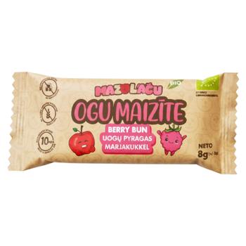 Батончик Mazo Lacu фруктовий яблуко-груша-малина безглютеновий органічний 8г - купить, цены на Grono - фото 1