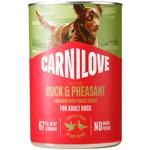 Корм вологий Carnilove Pate з качкою та фазаном для собак 400г