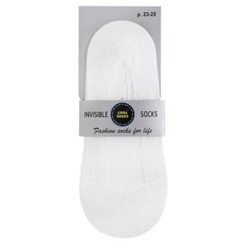Подследники женские Cool Socks кружевные р.23-25 белый