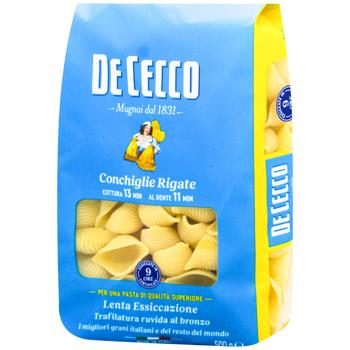 Макаронные изделия De Cecco Conchiglie Rigate №50 500г