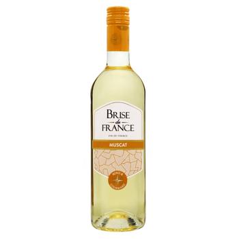 Brise de France Muscat White Semi-Dry Wine 12% 0.75l - buy, prices for NOVUS - photo 1
