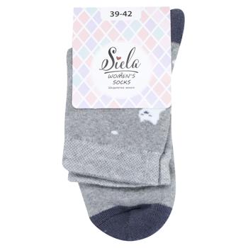 Siela Foxes High Classic Terry Women's Socks s.39-42 Grey - buy, prices for - photo 1