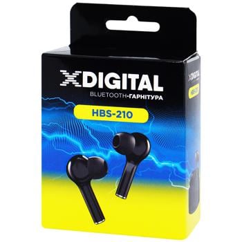 Навушники X-Digital HBS-210 чорні бездротові - купити, ціни на Auchan - фото 1