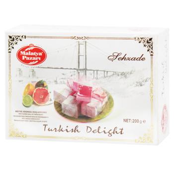 Malatya Pazari Fruit Flavor Shehzade Rakhat-Lukum 200g - buy, prices for Auchan - photo 1