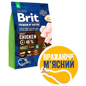 Корм сухий Brit Premium з куркою для дорослих собак гігантських порід 3кг - купити, ціни на MasterZoo - фото 2