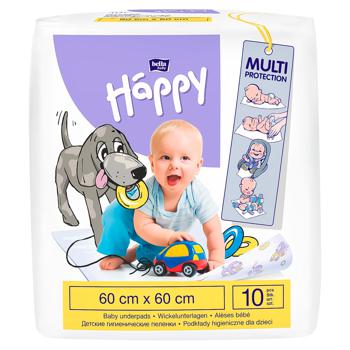 Пеленки гигиенические Bella Happy Baby 60х60см 10шт - купить, цены на NOVUS - фото 2