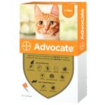 Bayer/Elanco Advocate Drops on the Withers for Cats Up to 4kg Against External and Internal Parasites 1 pipette