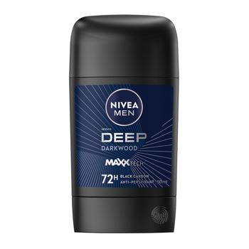 Nivea Men Deep Darkwood Solid Antiperspirant 50ml - buy, prices for COSMOS - photo 1
