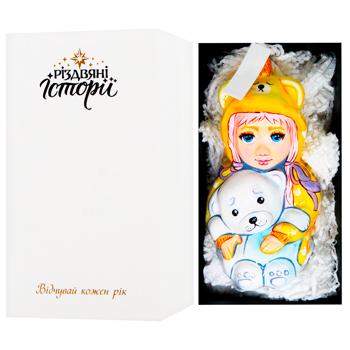 Ялинкова прикраса Маленька мрійниця Різдвяні Історії 1 шт - купить, цены на WINETIME - фото 1