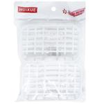 Two-Tier White Mesh Shelf Self-Adhesive Installation
