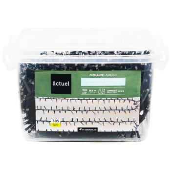 Actuel 1500LED Yellow Garland 9 Programmes 29.9m - buy, prices for Auchan - photo 2