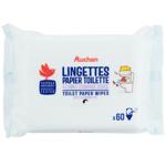 Auchan Toilet Papper Wipes for Kids 60pcs