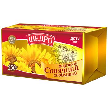 Маргарин Щедро Солнечный особый 72% 250г - купить, цены на Auchan - фото 1