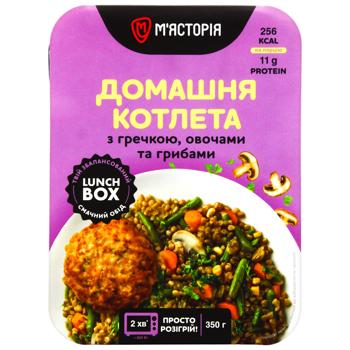 Myastoriya Homemade Cutlet with Buckwheat, Vegetables and Mushrooms 350g - buy, prices for COSMOS - photo 3