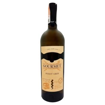 Вино Gourmet Wine Pinot Gris сухое белое 12,4% 0,75л