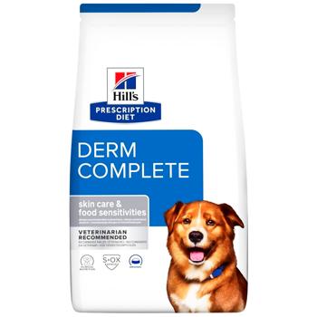 Корм сухий Hill's Prescription Diet Derm Complete для собак із захворюваннями шкіри 12кг - купити, ціни на MasterZoo - фото 1