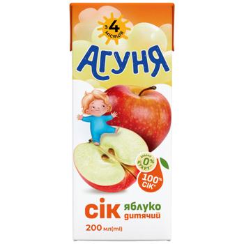 Сік Агуня яблуко 200мл - купити, ціни на КОСМОС - фото 1