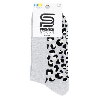 Шкарпетки Premier Socks жіночі махровий слід класичні р.23-25 сірий - купити, ціни на - фото 1