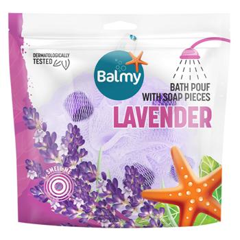 Balmy Bath Scrubber with Lavender Soap Filled