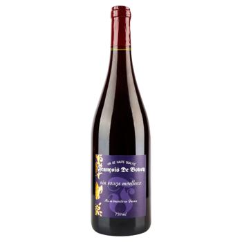 Francois de Bovoy Red Semi-sweet Wine 10.5% 0.75l - buy, prices for - photo 1