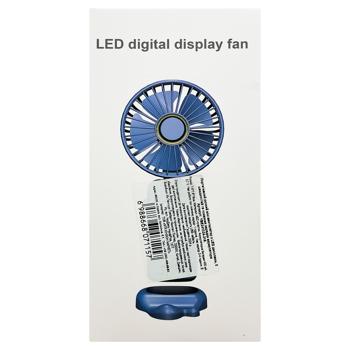 Міні-вентилятор Зед портативний ручний з LED дисплеєм 7,6х7,6х19см - купити, ціни на ЕКО Маркет - фото 3