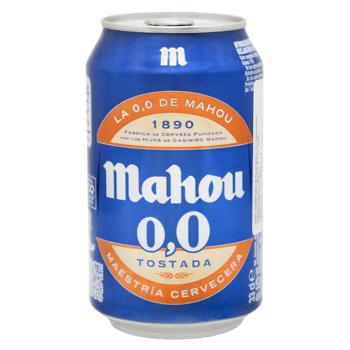 Mahou Tostada Semi-Dark Non-Alcoholic Beer 0.33l - buy, prices for NOVUS - photo 2
