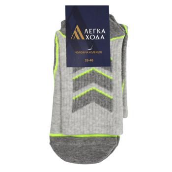 Lehka Khoda Men's Socks s.25 Silver Melange