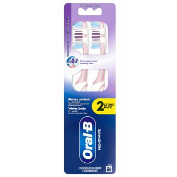 Oral-B Pro-3DWhite Medium Toothbrush 2pcs