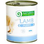 Корм влажный Nature's Protection с ягненком для щенков всех пород 400г