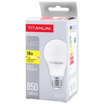 Лампа Titanum LED A60 10W E27 3000K 220V