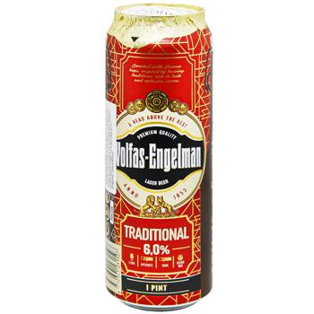 Пиво Volfas Engelman Tradiciskas світле 6% 0,568л - купити, ціни на Таврія В - фото 1
