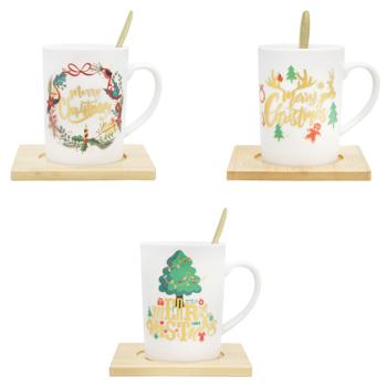 White Christmas Mug in Assortment 160ml 8030-290 - buy, prices for Za Raz - photo 1